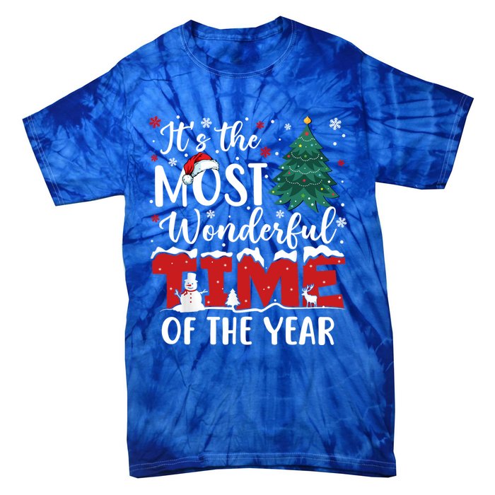 Christmas Trees ItS The Most Wonderful Time Of The Year Gift Tie-Dye T-Shirt