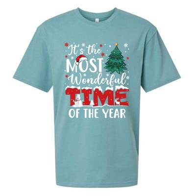 Christmas Trees ItS The Most Wonderful Time Of The Year Gift Sueded Cloud Jersey T-Shirt