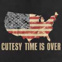 Cutesy Time Is Over American Flag Patriotic Conservative Adult Drive Performance Visor