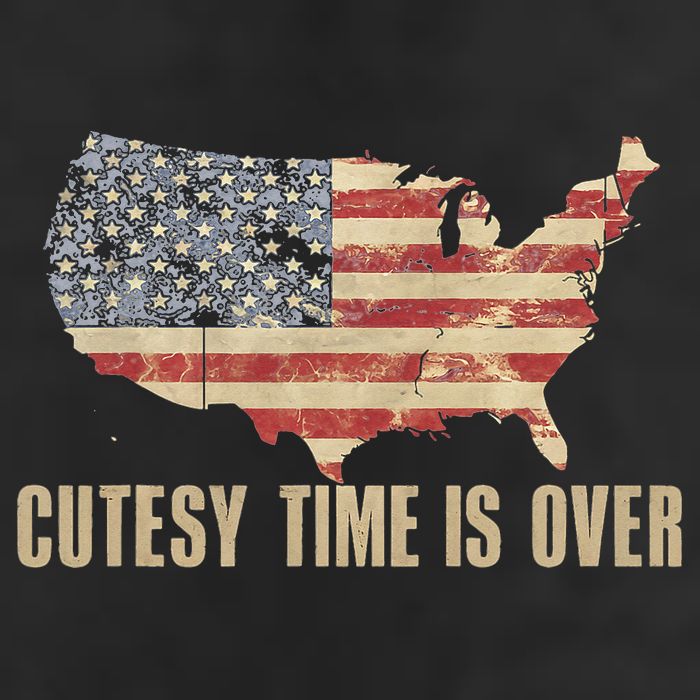 Cutesy Time Is Over American Flag Patriotic Conservative Adult Drive Performance Visor