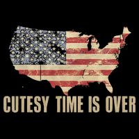 Cutesy Time Is Over American Flag Patriotic Conservative Bag