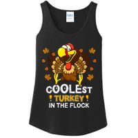 Cutest Turkey In The Flock Retro Toddler Girls Funny Thanksgiving Ladies Essential Tank