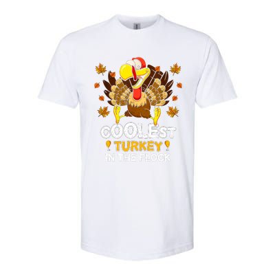 Cutest Turkey In The Flock Retro Toddler Girls Funny Thanksgiving Softstyle CVC T-Shirt