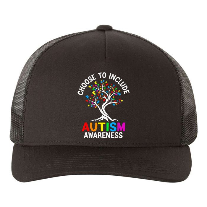 Choose To Include For Autism Teacher Special Education SPED Yupoong Adult 5-Panel Trucker Hat