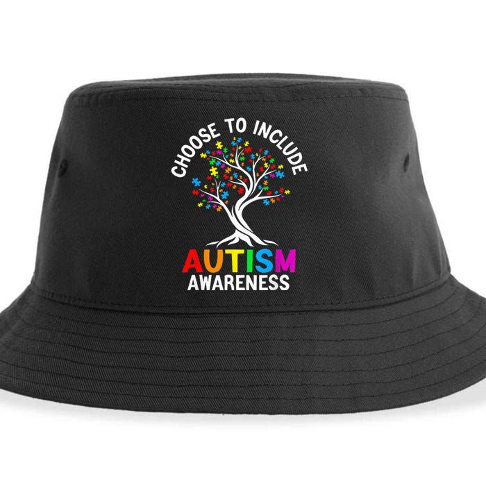 Choose To Include For Autism Teacher Special Education SPED Sustainable Bucket Hat