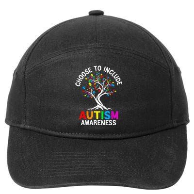 Choose To Include For Autism Teacher Special Education SPED 7-Panel Snapback Hat