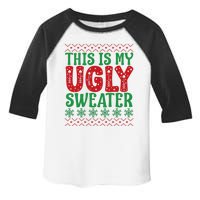 Cool This Is My Ugly Christmas Sweater Toddler Fine Jersey T-Shirt