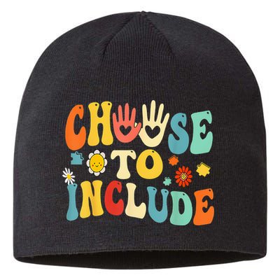 Choose To Include For Autism Teacher Special Education SPED Sustainable Beanie