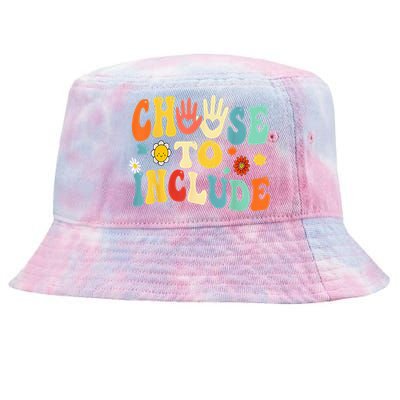 Choose To Include For Autism Teacher Special Education SPED Tie-Dyed Bucket Hat