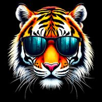 Cool Tiger In Sunglasses Graphic Tigers Cooling Performance Crew T-Shirt