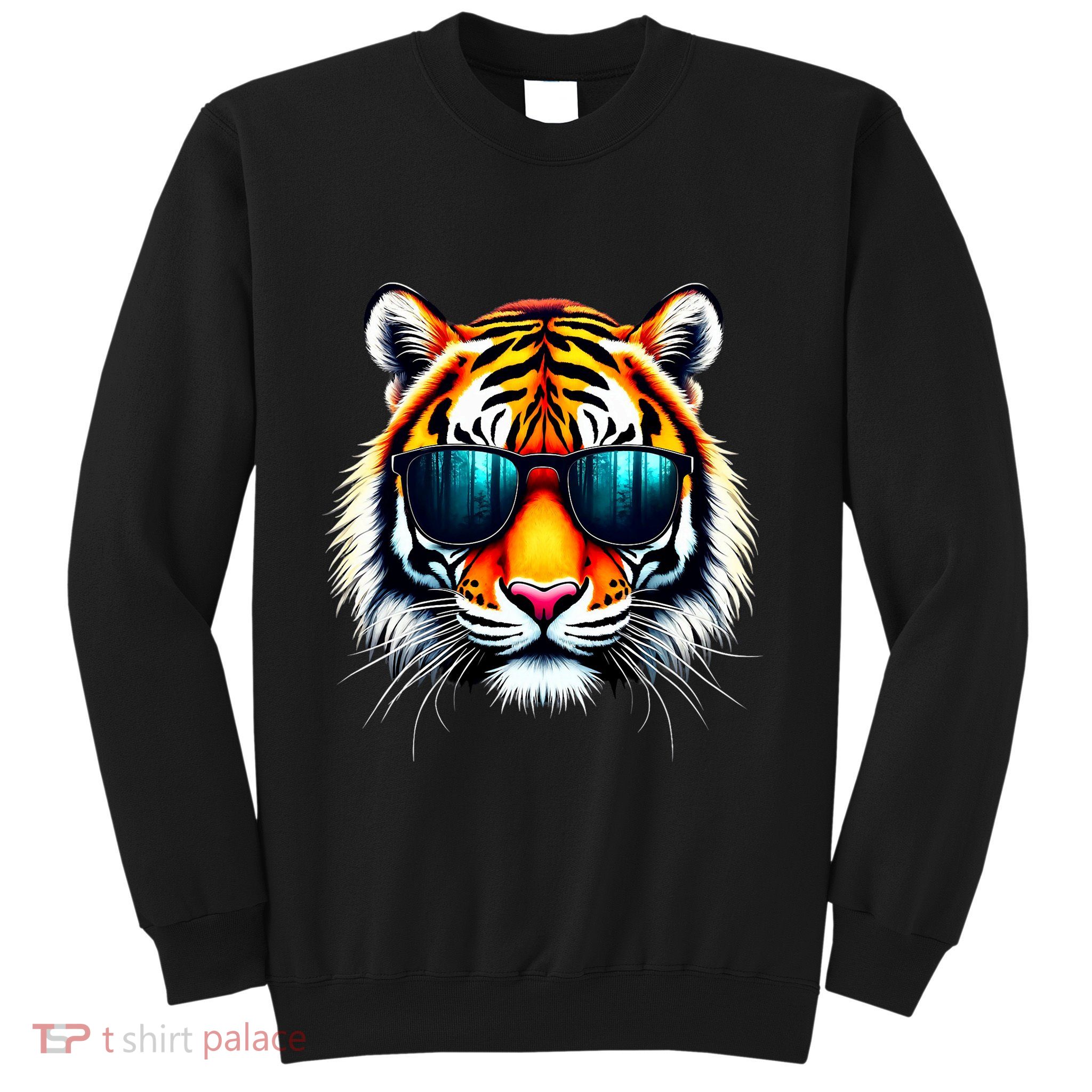 Cool Tiger In Sunglasses Graphic Tigers Sweatshirt