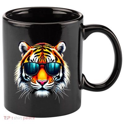 Cool Tiger In Sunglasses Graphic Tigers 11oz C Handle Ceramic Mug