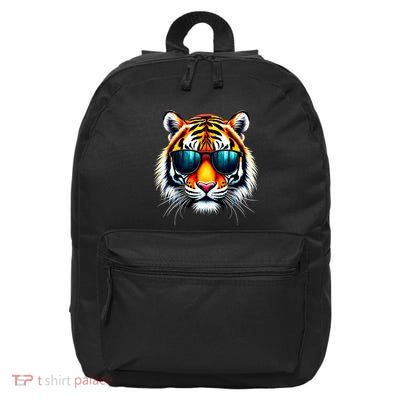 Cool Tiger In Sunglasses Graphic Tigers 16 in Basic Backpack