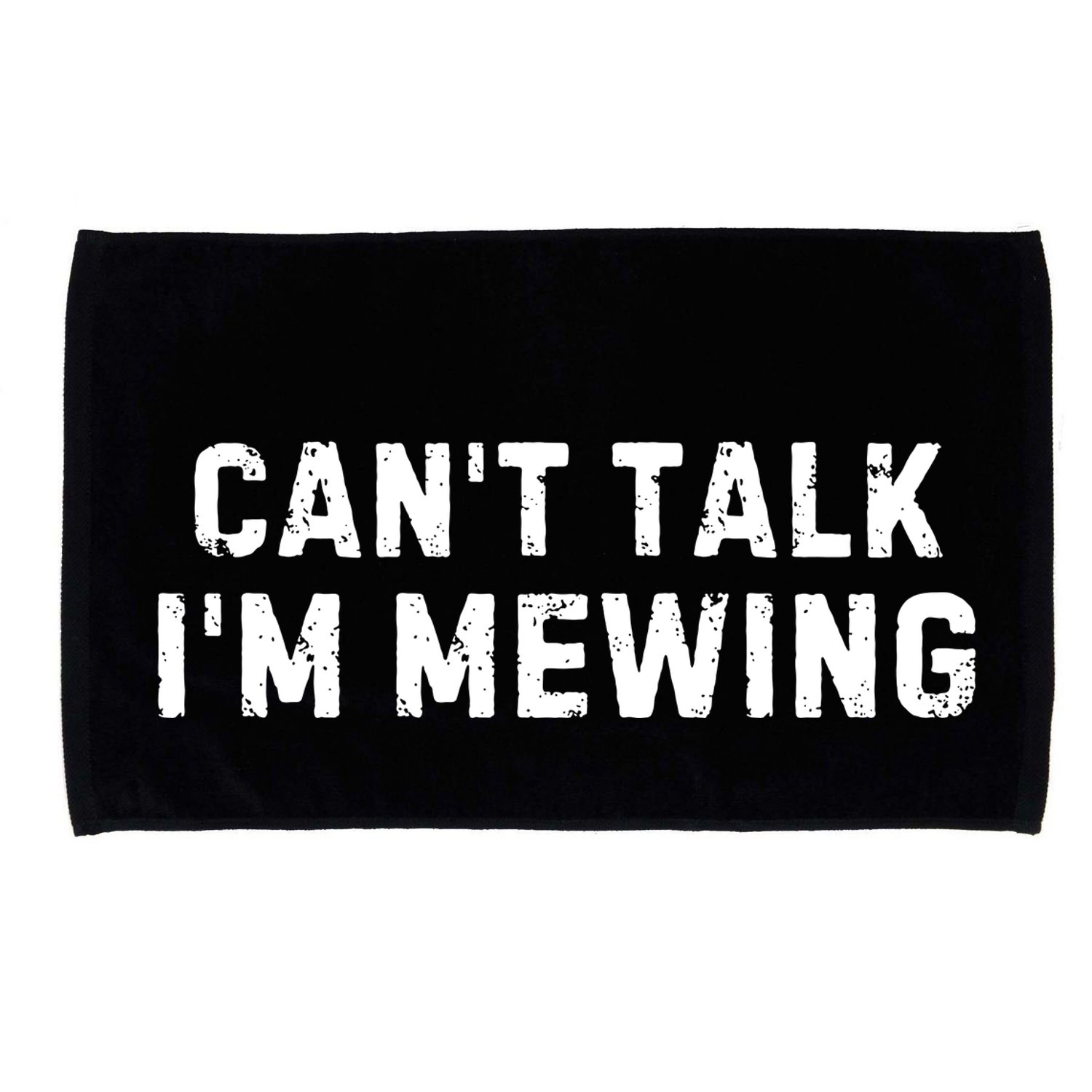 CanT Talk IM Mewing Funny Microfiber Hand Towel