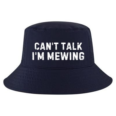 CanT Talk IM Mewing Funny Cool Comfort Performance Bucket Hat
