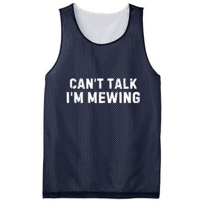 CanT Talk IM Mewing Funny Mesh Reversible Basketball Jersey Tank