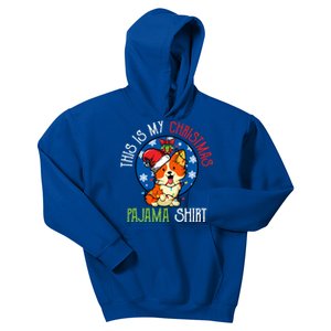 Corgi This Is My Christmas Pajama Cute Gift Kids Hoodie