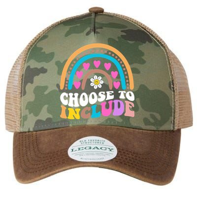 Choose To Include Colorful Rainbow Legacy Tie Dye Trucker Hat