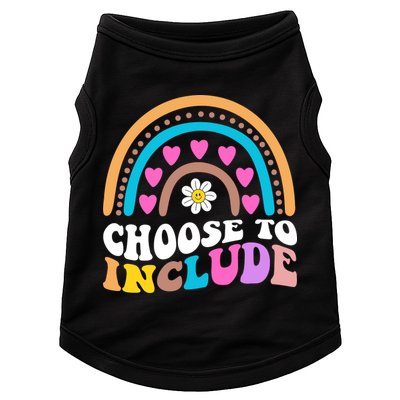 Choose To Include Colorful Rainbow Doggie Tank