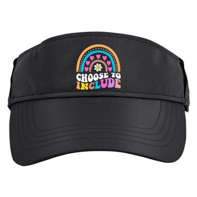Choose To Include Colorful Rainbow Adult Drive Performance Visor