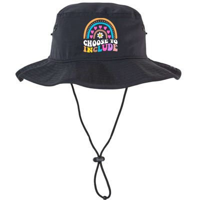 Choose To Include Colorful Rainbow Bucket Hat