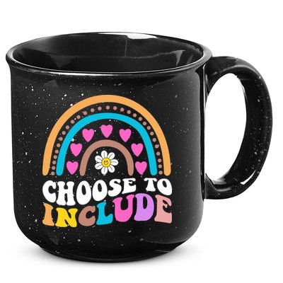 Choose To Include Colorful Rainbow 15oz Campfire Ceramic Mug
