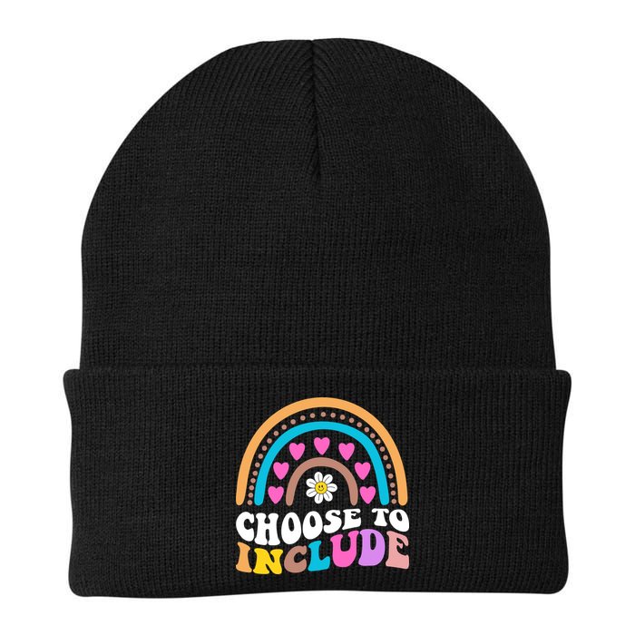Choose To Include Colorful Rainbow Beanie