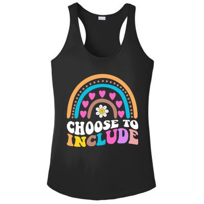 Choose To Include Colorful Rainbow Ladies PosiCharge Competitor Racerback Tank