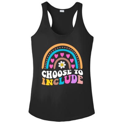 Choose To Include Colorful Rainbow Ladies PosiCharge Competitor Racerback Tank