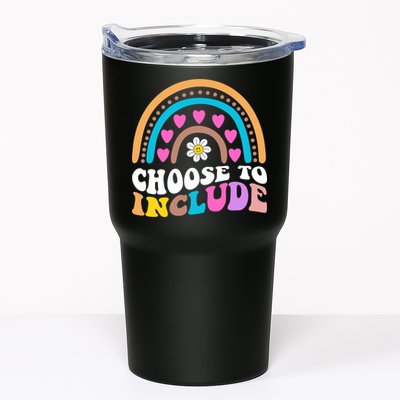 Choose To Include Colorful Rainbow Tumbler