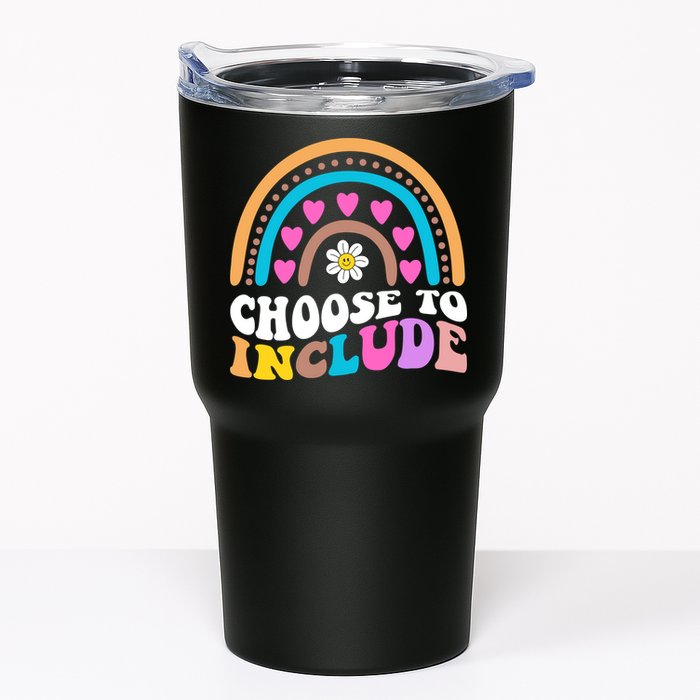 Choose To Include Colorful Rainbow Tumbler