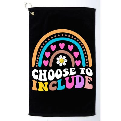 Choose To Include Colorful Rainbow Golf Towel