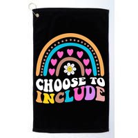 Choose To Include Colorful Rainbow Golf Towel