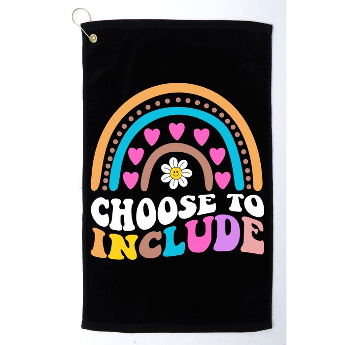 Choose To Include Colorful Rainbow Golf Towel
