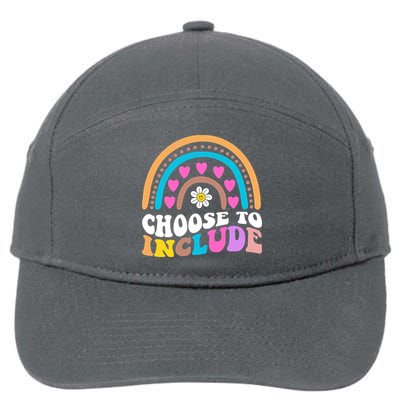 Choose To Include Colorful Rainbow 7-Panel Snapback Hat