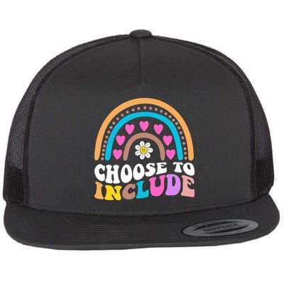 Choose To Include Colorful Rainbow Flatbill Hat
