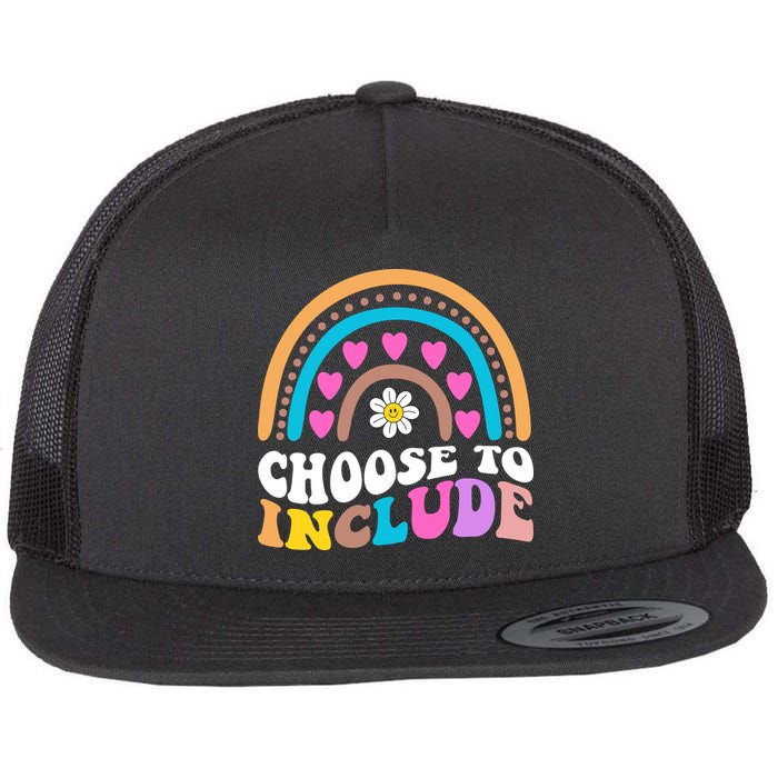 Choose To Include Colorful Rainbow Flatbill Hat
