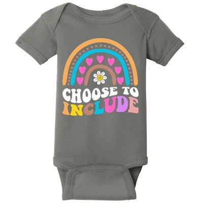 Choose To Include Colorful Rainbow Baby Bodysuit