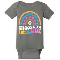 Choose To Include Colorful Rainbow Baby Bodysuit