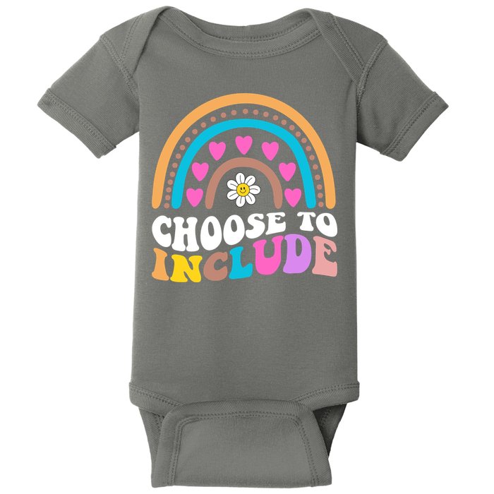 Choose To Include Colorful Rainbow Baby Bodysuit