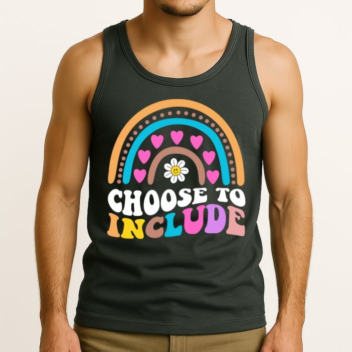 Choose To Include Colorful Rainbow Tank Top