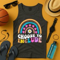 Choose To Include Colorful Rainbow Tank Top