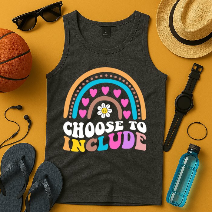Choose To Include Colorful Rainbow Tank Top