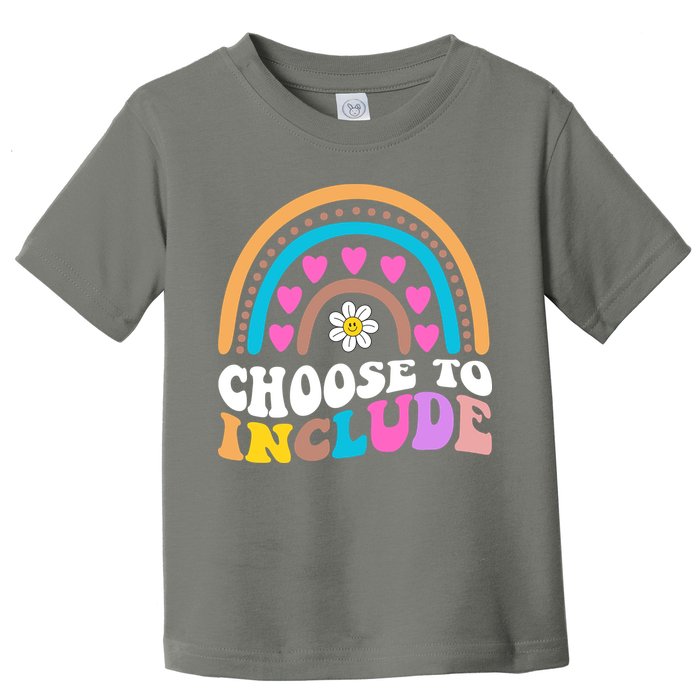 Choose To Include Colorful Rainbow Toddler T-Shirt