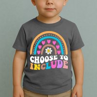 Choose To Include Colorful Rainbow Toddler T-Shirt