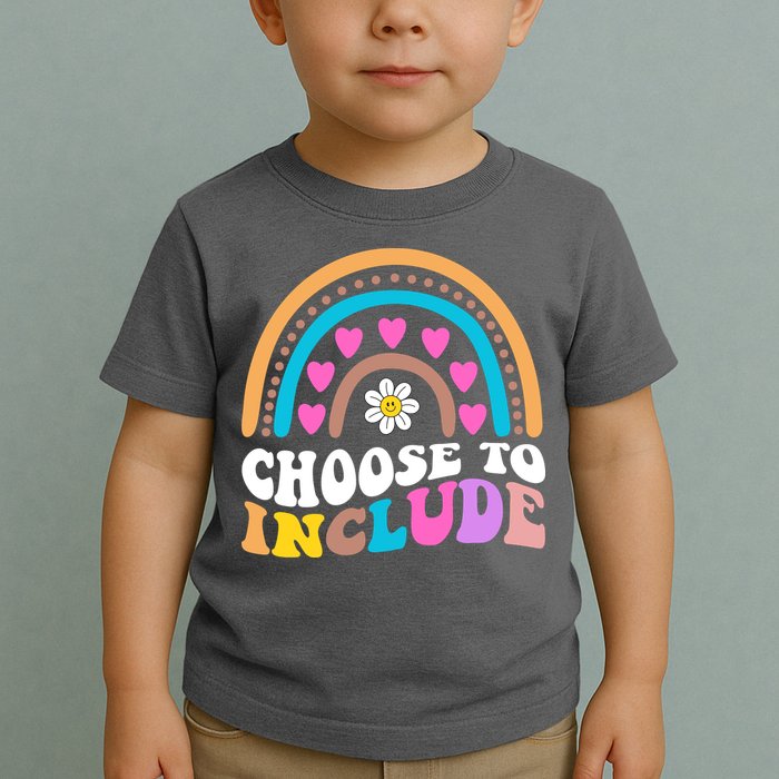 Choose To Include Colorful Rainbow Toddler T-Shirt