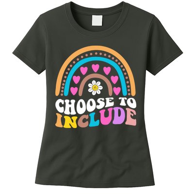Choose To Include Colorful Rainbow Womens T-Shirt