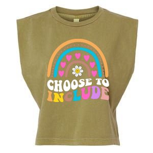 Choose To Include Colorful Rainbow Garment-Dyed Women's Muscle Tee