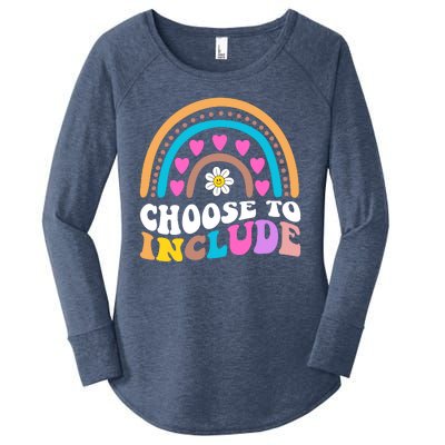 Choose To Include Colorful Rainbow Women's Perfect Tri Tunic Long Sleeve Shirt