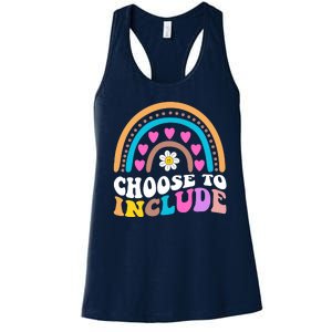 Choose To Include Colorful Rainbow Women's Racerback Tank